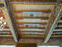 Chateau de Mauriac (30), Salon, Plafond peint